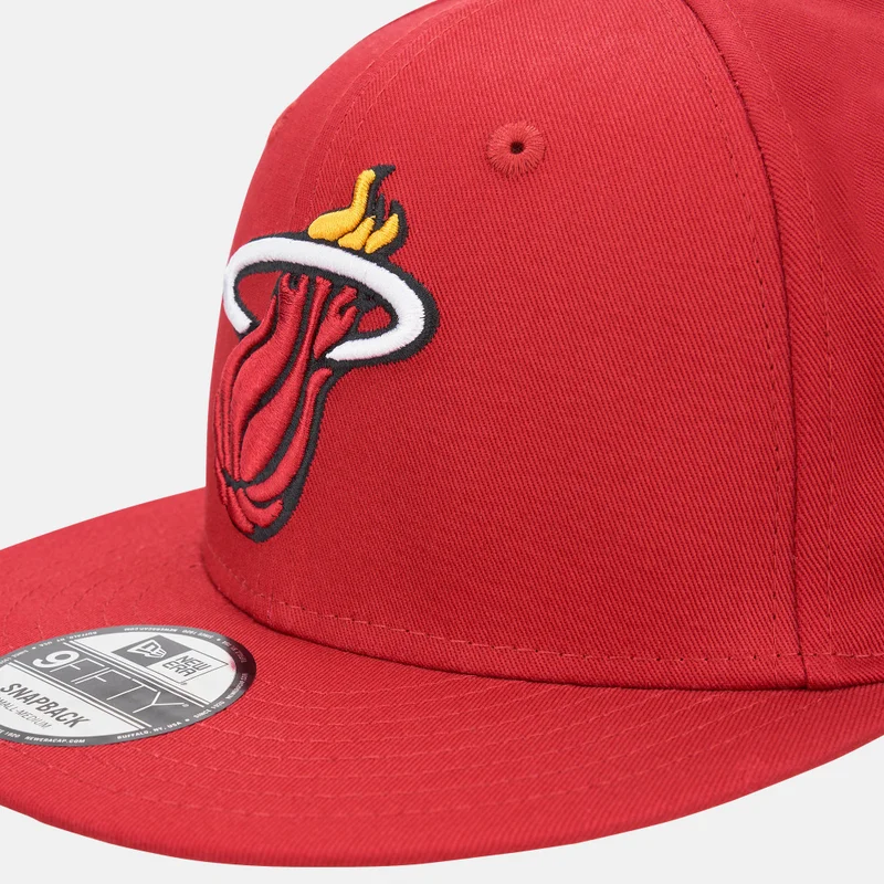 NEW ERA Men's NBA Miami Heat Rear Logo 9FIFTY Cap