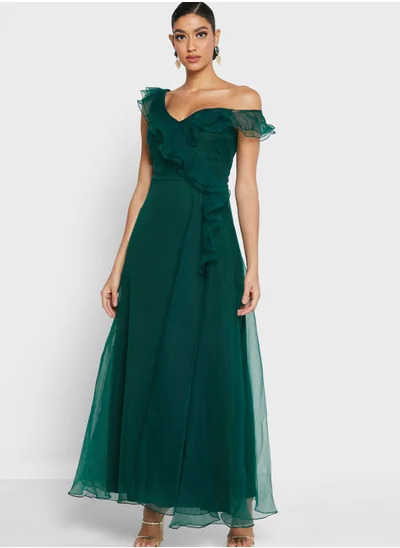 Ella Limited Edition One Shoulder Ruffle Dress
