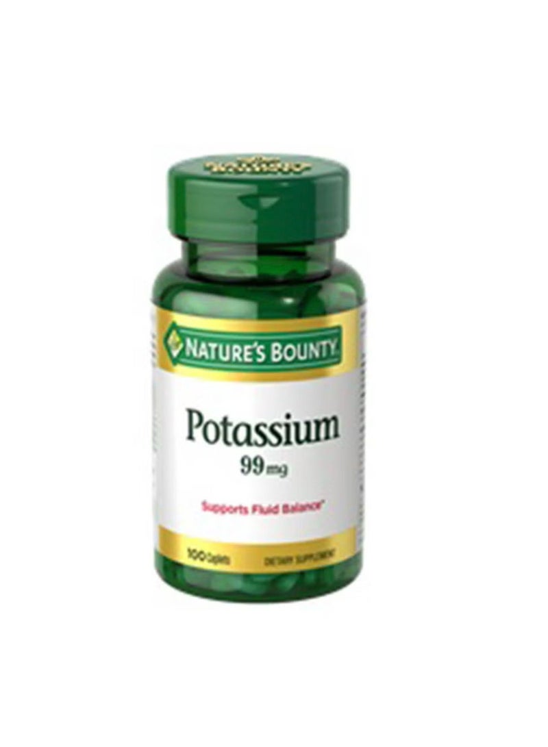 Natures bounty Potassium 99Mg 100 Caplets