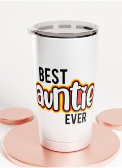 LIT Alumunium Tumbler Best Aunt Quote Hot and Cold Tumbler Best Aunt Gift Family Present  - Image 1