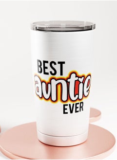 LIT Alumunium Tumbler Best Aunt Quote Hot and Cold Tumbler Best Aunt Gift Family Present  - Image 2