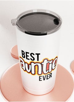 LIT Alumunium Tumbler Best Aunt Quote Hot and Cold Tumbler Best Aunt Gift Family Present  - Image 3