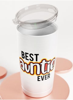 LIT Alumunium Tumbler Best Aunt Quote Hot and Cold Tumbler Best Aunt Gift Family Present  - Image 4