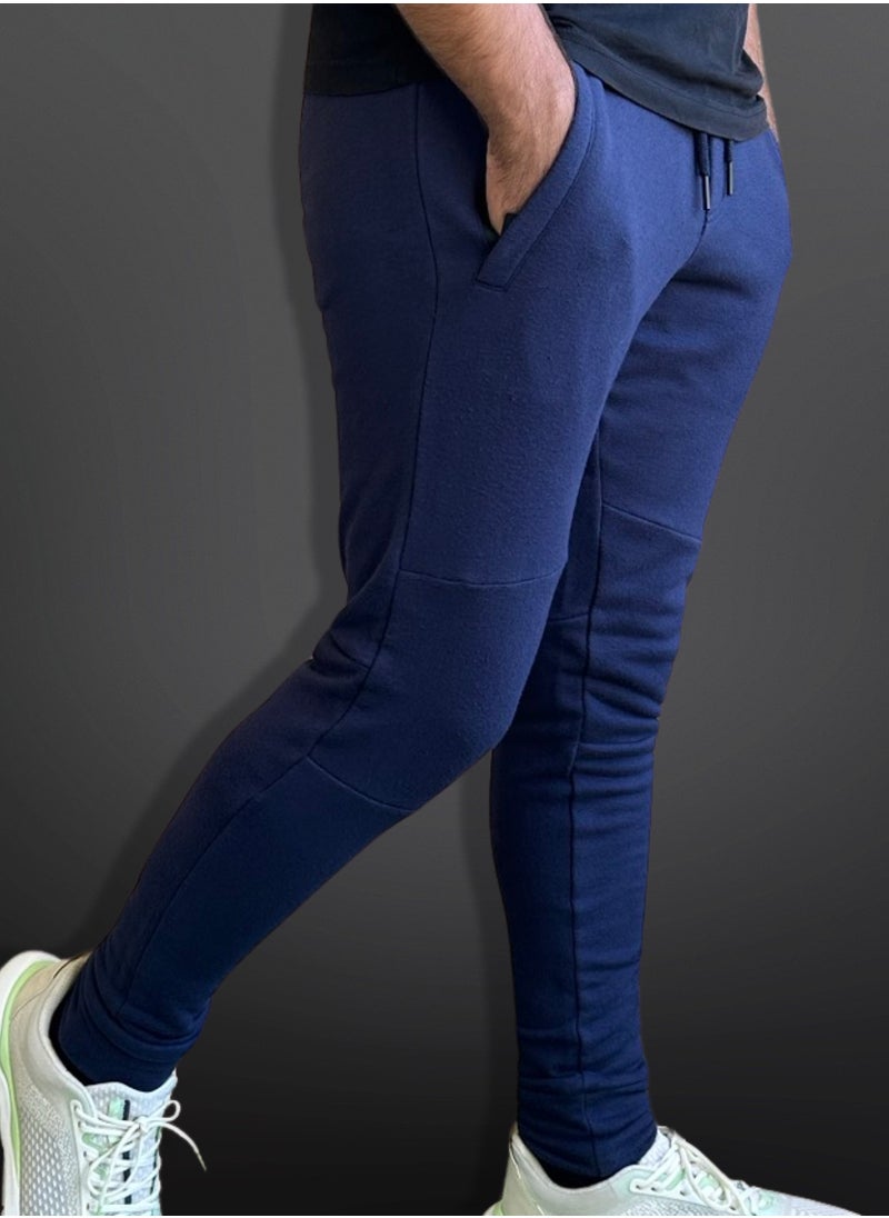 Horse Polo Horse Polo Sweat Pant with logo printed, Navy blue  - Image 3