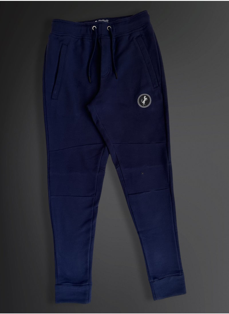 Horse Polo Horse Polo Sweat Pant with logo printed, Navy blue  - Image 5