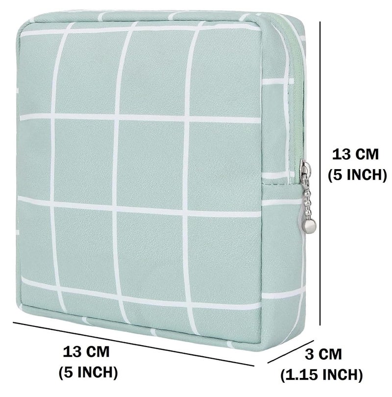 NIGHTSTAR Portable Mini Slim Fashion Nursing Sanitary Napkin Pouch Pad Holder Zipper Travel Cosmetic Makeup Jewellery Storage Bag for Girl and Women 3PCS - Image 5