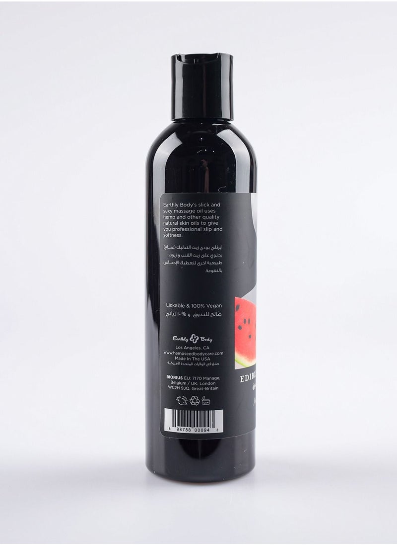 Earthly Body Edible Massage Oil Watermelon 237ml