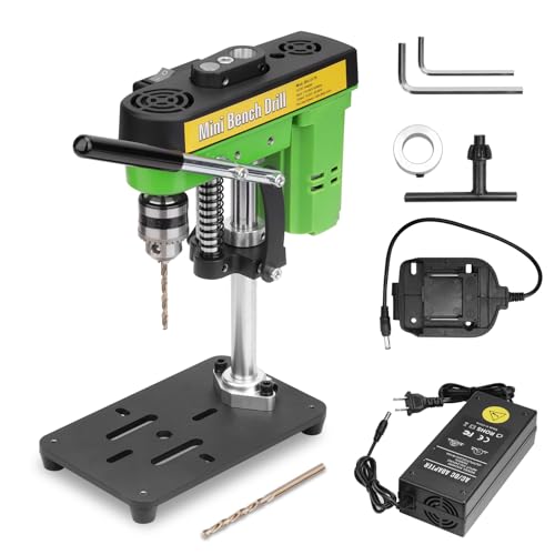 ZZTORQBOND Mini Bench Drill Press,Small Benchtop Drill Press,Two Power Supply Modes,High Precison Low Noise,Compact Benchtop Drilling Machine, DIY Jewelry Making, Metal Wood Working - Image 1