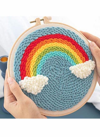 Punching Needle Rainbow Embroidery Starter Kit Punching Needle Tool Threader Fabric Embroidery Ring Yarn Carpet Punch Needle Beginner Embroidery Set High-quality Embroidery Fabric - pzsku/Z4D40BA7B4BE9D17C0DF1Z/45/_/1717035596/cc881034-484e-47bb-878d-e0f069a2fcc6