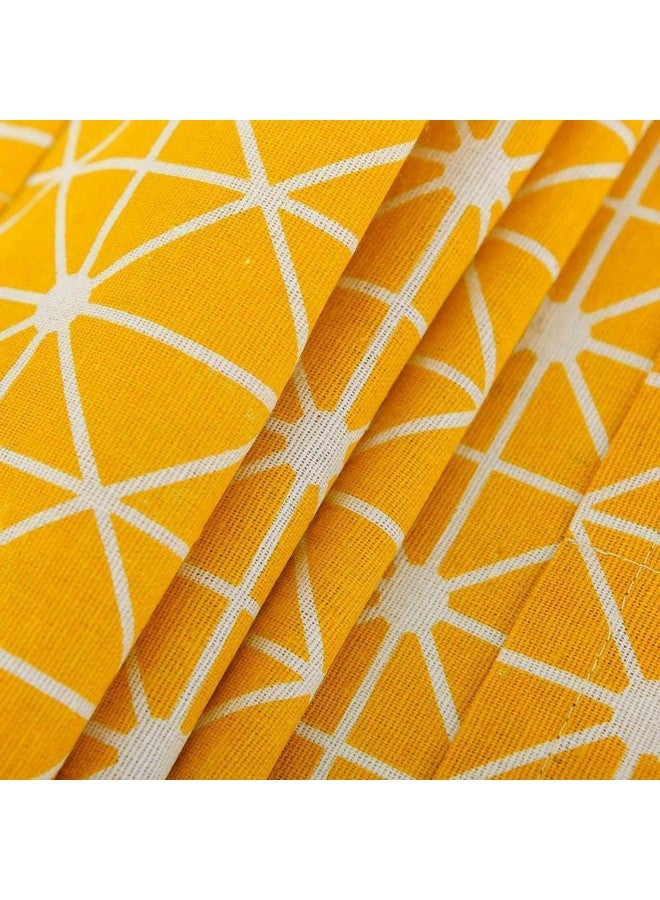 Kienlix Microwave Oven Cover with Side Pockets - Dust Proof Cotton Cover Kitchen Storage(85 x 35 cm) (Yellow) - Image 4