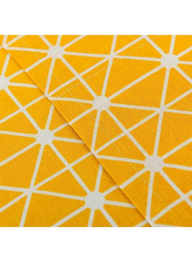 Kienlix Microwave Oven Cover with Side Pockets - Dust Proof Cotton Cover Kitchen Storage(85 x 35 cm) (Yellow) - Image 2