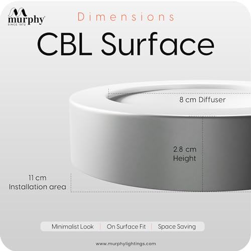 Murphy Plastic 5Watts Cbl Round Surface Down Light (Cool White) -Pack Of 2 - Image 5