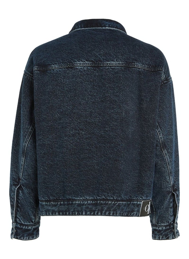 Calvin Klein Jeans - Mid Wash Logo Denim Jacket - Image 1