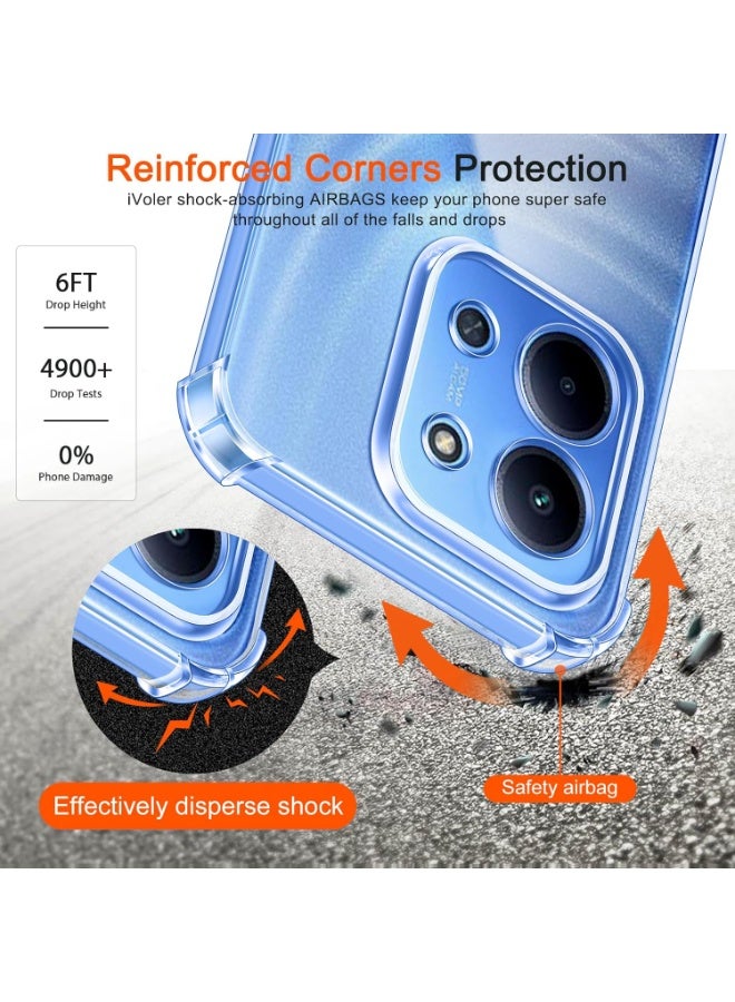 Case for Redmi 15C / Poco C85 Clear Cover Transparent Soft Flexible TPU Drop Protection Case Lightweight Cover compatible for Redmi 15C / Poco C85 - Image 5