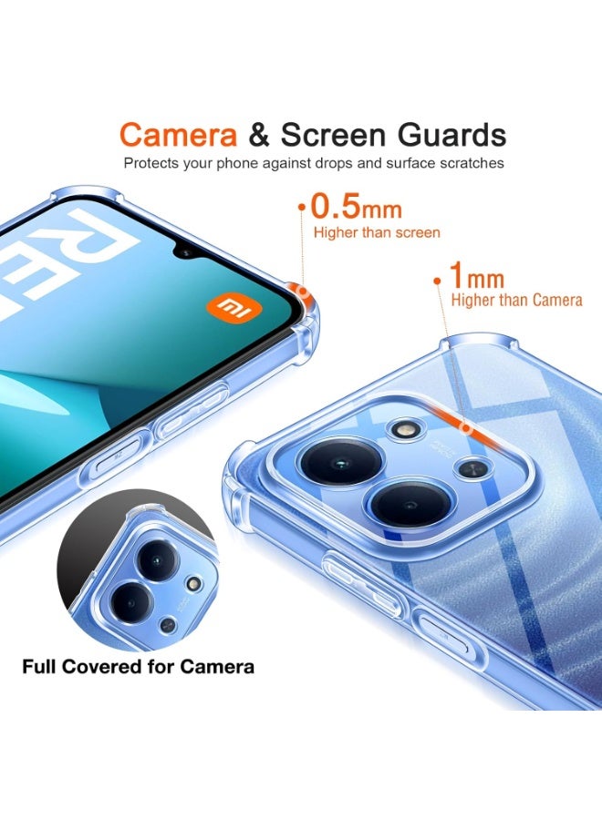 Case for Redmi 15C / Poco C85 Clear Cover Transparent Soft Flexible TPU Drop Protection Case Lightweight Cover compatible for Redmi 15C / Poco C85 - Image 3