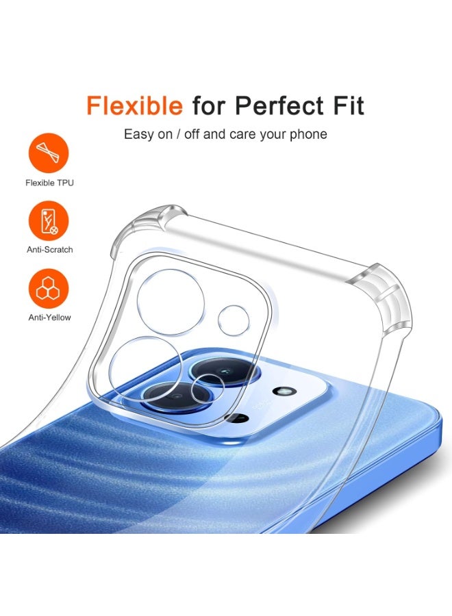 Case for Redmi 15C / Poco C85 Clear Cover Transparent Soft Flexible TPU Drop Protection Case Lightweight Cover compatible for Redmi 15C / Poco C85 - Image 2