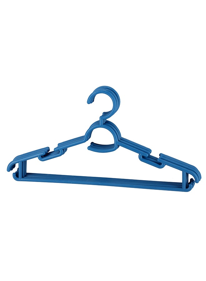 Royalford 5 Pieces Cloth Hanger Blue Blue/Brown-Assorted 36x100cm - Image 2