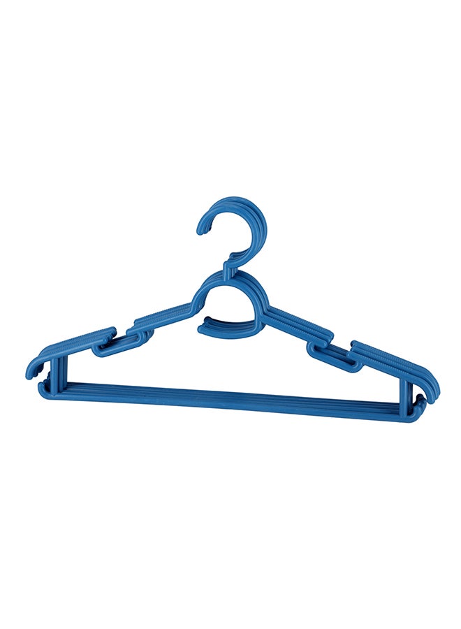 Royalford 5 Pieces Cloth Hanger Blue Blue/Brown-Assorted 36x100cm - Image 3