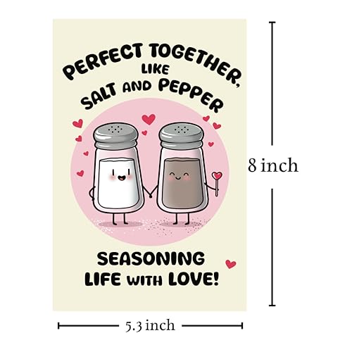 Cheerin Funny Anniversary Card with Envelopes - Humorous Love Cards for Him and Her - Romantic Card for Husband, Wife, Fiance, Boyfriend and Girlfriend - Hilarious Birthday Gift 5x8 Inch - Image 2