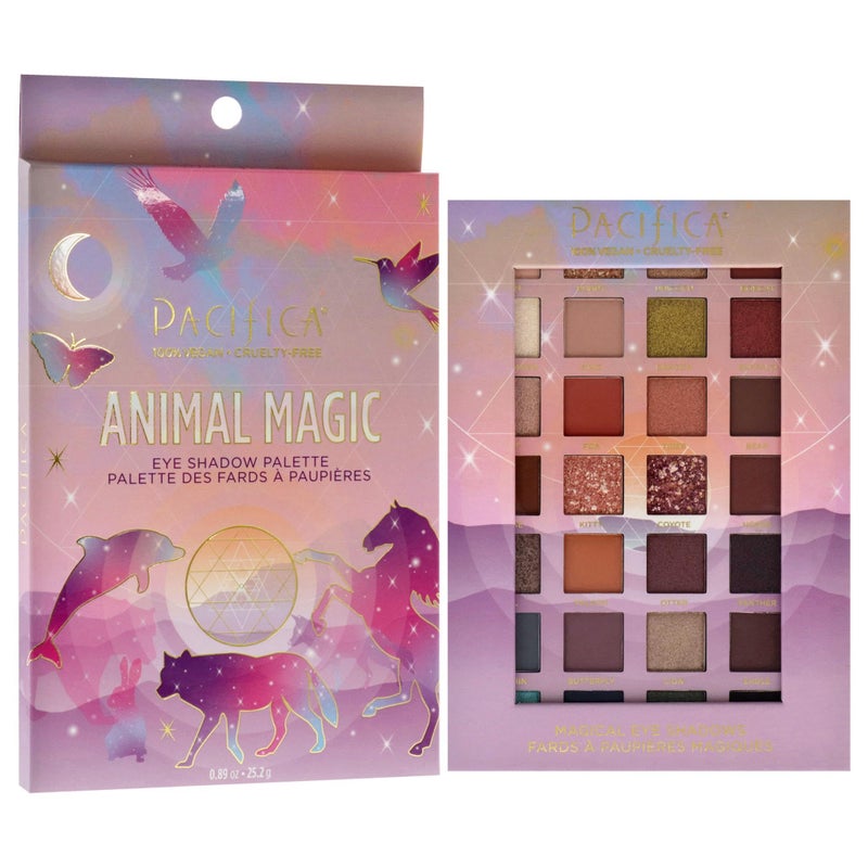 Pacifica Eyeshadow Palette â€“ Animal Magic with Colorful Blendable Shades, Highly Pigmented Mineral Eyeshadow, Talc-Free, Vegan & Cruelty-Free, 0.89 oz (28 Shades) - Image 3