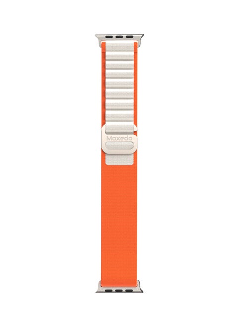Moxedo Alpine Loop Watch Band Adjustable Sports Nylon Woven with Titanium G-Hook Strap Compatible with Apple Watch Band Series 8,7,6,5,4,3,2,1,SE Ultra design for 44mm,45mm,49mm (Sunset Starlight)