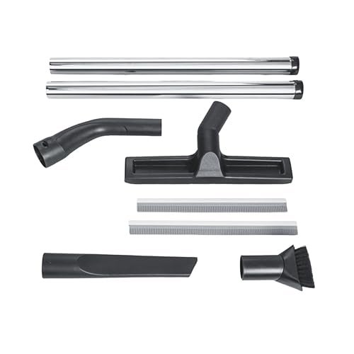 Fein Accessory Set for Efficient Cleaning on Turbo Wet/Dry Dust Extractors - Includes Metal Extension Tubes, Crevice Nozzle, Dusting Brush and Elbow - 31345071020 - Image 1