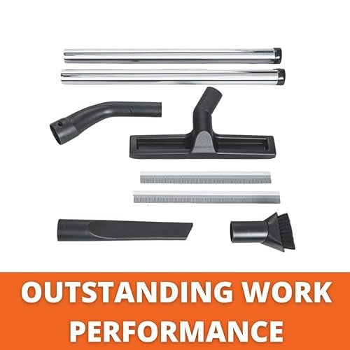 Fein Accessory Set for Efficient Cleaning on Turbo Wet/Dry Dust Extractors - Includes Metal Extension Tubes, Crevice Nozzle, Dusting Brush and Elbow - 31345071020 - Image 3