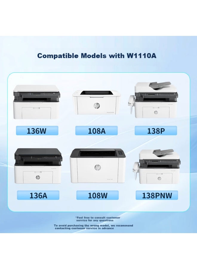 Tango Xinlv Tango 110a Toner Cartridge With Chip, Compatible With Hp Mfp 136w Toner, 136wm 136a Printer Ink Cartridge, 136nw Toner, 108a/w Toner Powder, W1110a Toner - Image 1