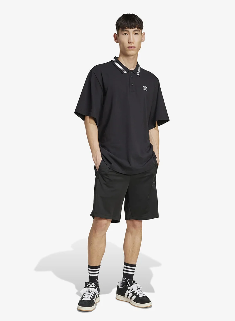 Adidas Originals BLACK/WHITE Adicolor Loose Polo  | Best Price UAE