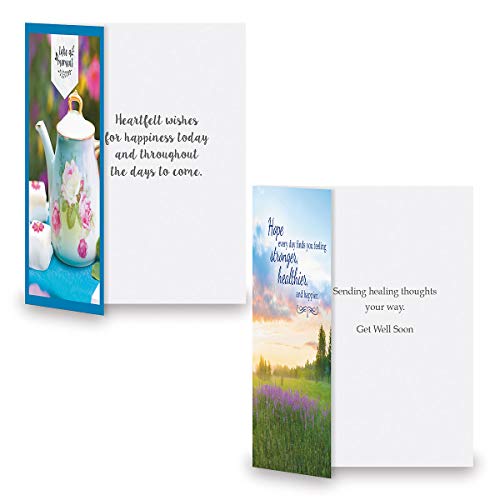 Current Get Well Greeting Card Value Pack – Set of 18 (9 Designs), Large 5 x 7 inches, Envelopes Included, by Current - Image 3
