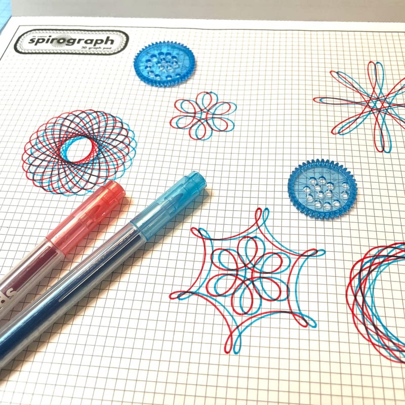 Spirograph 3D - The Classic Way to Make Amazing 3D Designs - See Your Designs Pop Off The Page! - Ages 8+ - Image 5