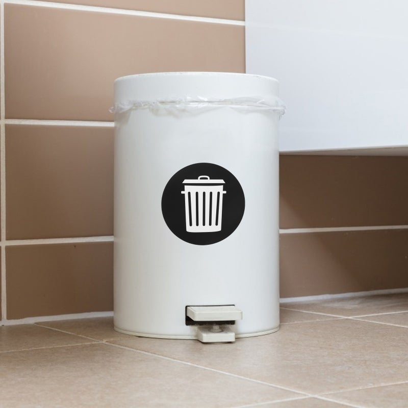 12pcs Adhesive Waste Sorting Stickers Trash Can Recycling Stickers Trash Label Decors - Image 5