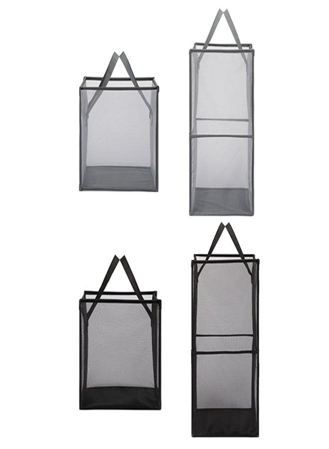 Foldable Portable Sheer Mesh Laundry Hamper Storage Bag Large Capacity Multifunction Dirty Clothes Basket Bucket - Image 1