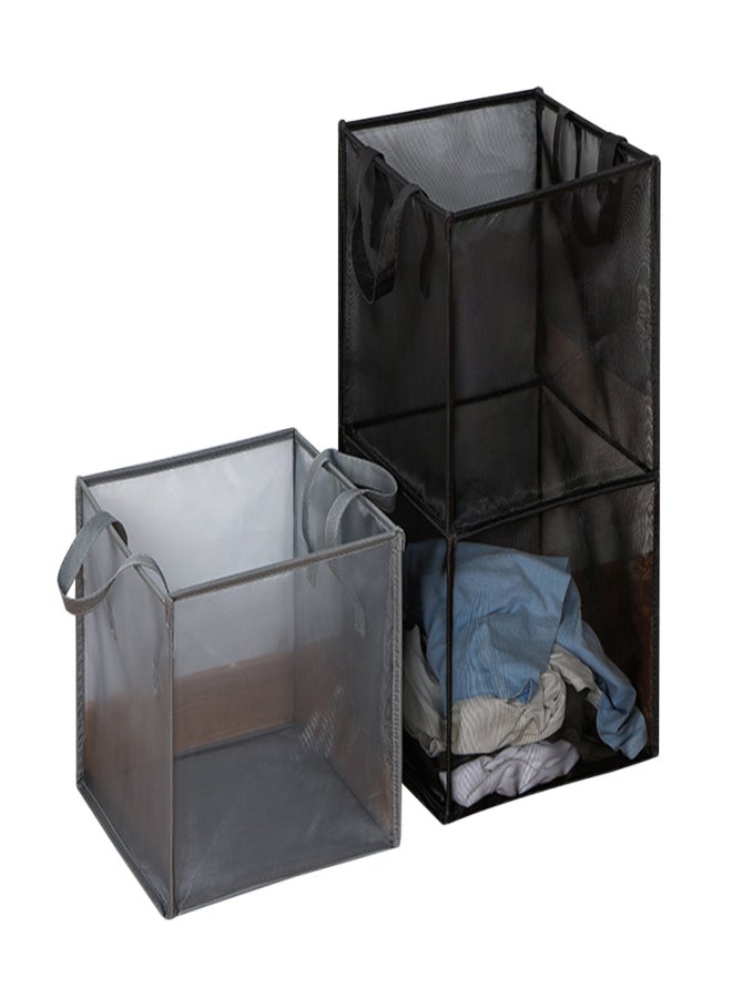 Foldable Portable Sheer Mesh Laundry Hamper Storage Bag Large Capacity Multifunction Dirty Clothes Basket Bucket - Image 5