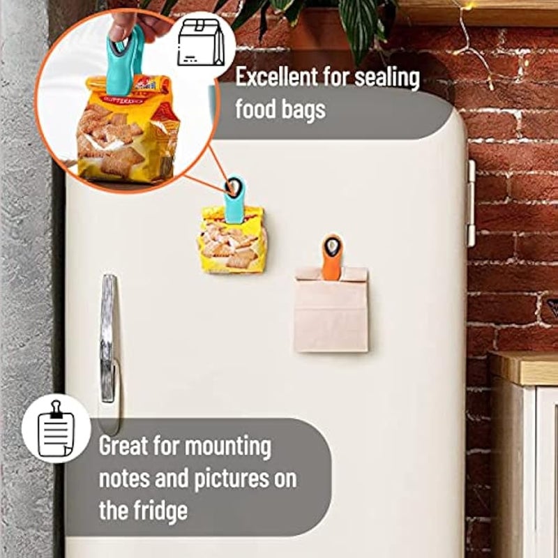 Magnetic Bag Clips - 12 Pack Assorted Colors, Chip Clips for Food Packages, Fridge - Image 3
