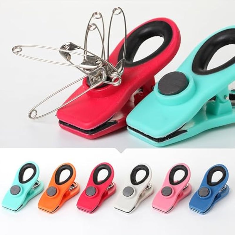 Magnetic Bag Clips - 12 Pack Assorted Colors, Chip Clips for Food Packages, Fridge - Image 4