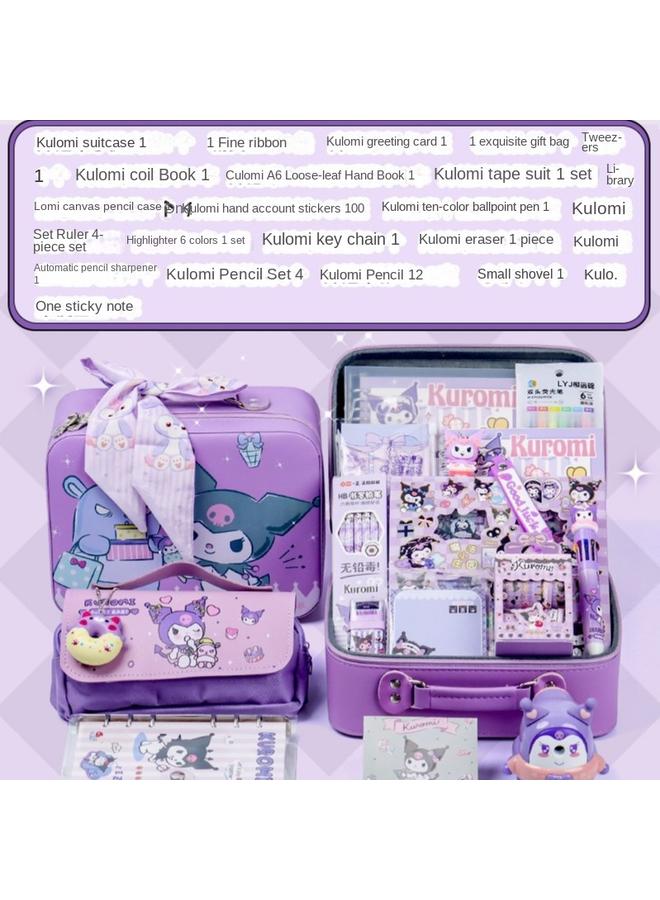 Bluejw Kulomi Stationery Suit Gift Box Girl School Opening Gift Bag Sanrio Hand Account Blind Box Toy Hand Account Children One - Image 4