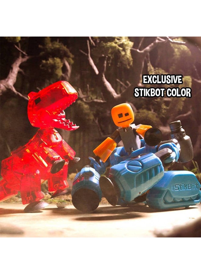 StikBot Zing Megabots 3 Pack, Complete Set of 3 Poseable Action Figures and Mega Vehicles, Turbo Cycle, Knockout and Avalanche - Image 4