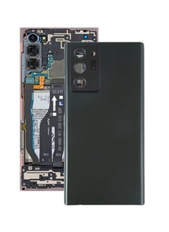 Generic Back Glass Battery Back Cover with Camera Lens Cover For Samsung Galaxy Note 20 Ultra Black  - Image 1