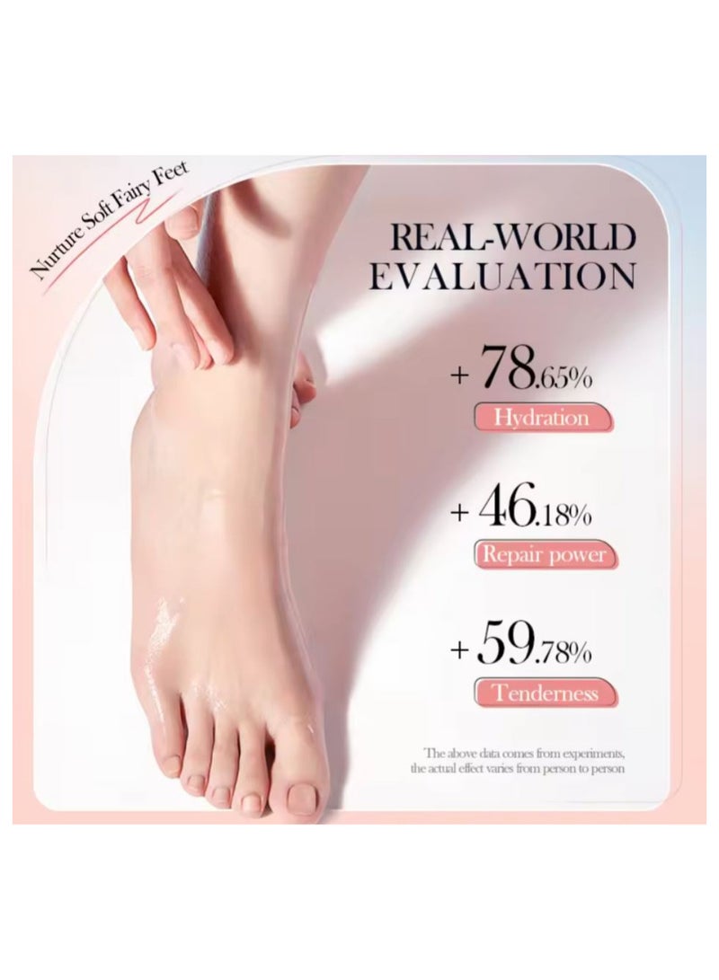 سادور حزمة من 5 أقنعة لتقشير القدمين بالورد الدمشقي، خلاصة تبييض متعددة للطاقة، تغذية مكثفة والعناية بالقدم، مضادة للتشقق والترطيب والإصلاح. - Image 4