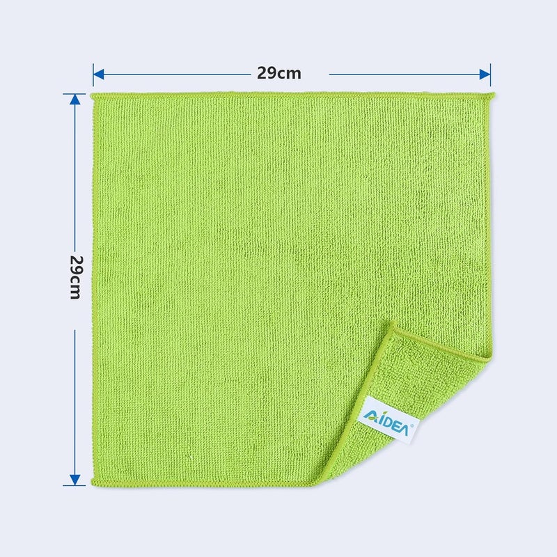 AIDEA Microfibre Cleaning Cloths 50 Pack - Reusable Lint Free Dish Towels for Home and Car - Image 2