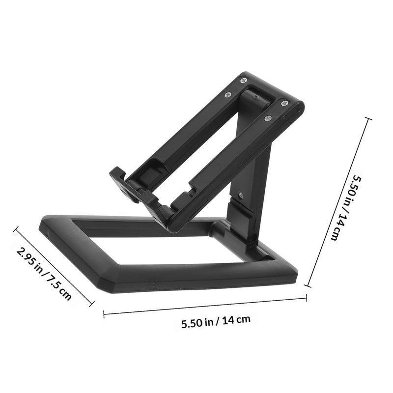 Adjustable Folding Desktop Phone Stand Set 3 Pack Portable Black Mobile Holder for Streaming Travel - Image 3