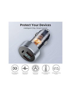 AccLoo USB C Car Charger 58W PD&QC 3.0 Car Charger Fast Charging for iPhone,Cigarette Lighter USB Car Charger Adapter Compatible with iPhone 14 Pro Max 13 12 11 XS 8 Plus Galaxy S22 S21 Note20,etc  - Image 5