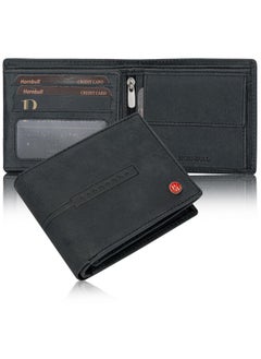 HORNBULL HORNBULL Miller Black RFID Blocking Leather Wallet for Men  - Image 1