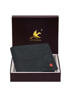 HORNBULL HORNBULL Miller Black RFID Blocking Leather Wallet for Men  - Image 3