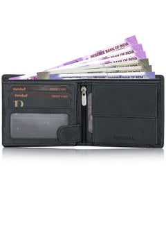 HORNBULL HORNBULL Miller Black RFID Blocking Leather Wallet for Men  - Image 5