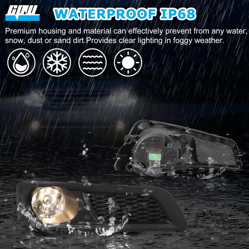 CPW Clear Lens Bumper Driving Fog Lights Pair for 2010-2012 Subaru Legacy with Wiring and Switch Kit - Image 3