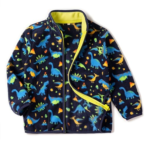 EIGIOO Toddler Fleece Jacket Kids Lightweight Outerwear Boys Girls Long Sleeve Fall Spring Coat 2-12 Years - Image 1