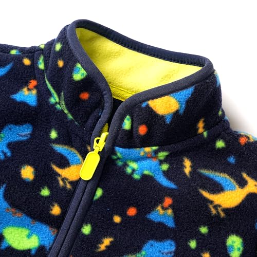 EIGIOO Toddler Fleece Jacket Kids Lightweight Outerwear Boys Girls Long Sleeve Fall Spring Coat 2-12 Years - Image 4