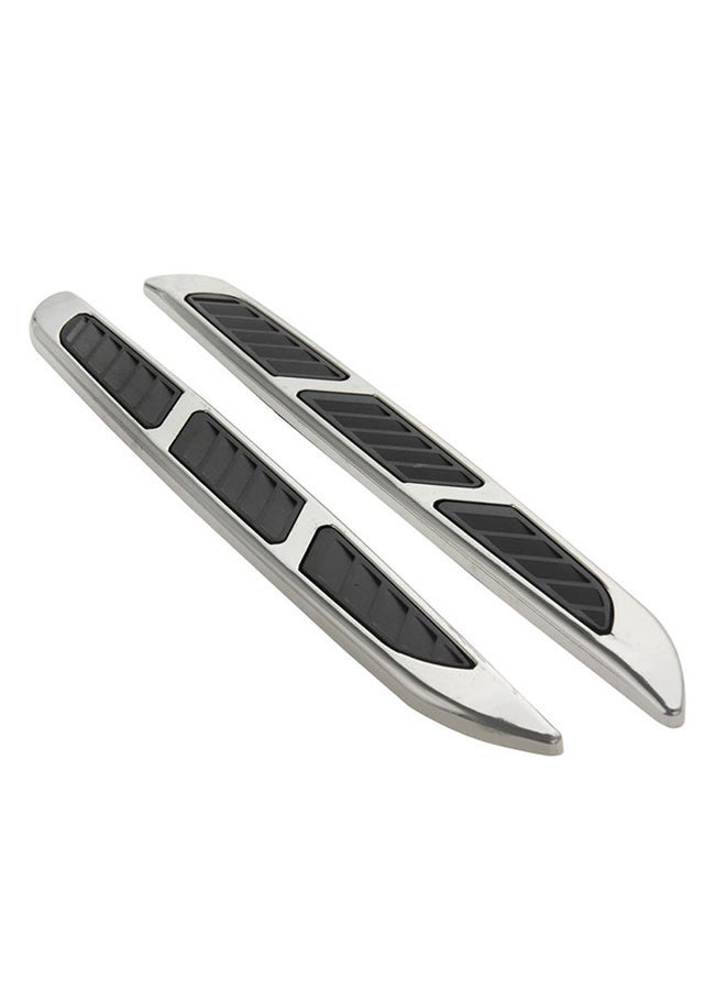 MUNTAQI 2-Piece Bonnet Air Flow Vent Fender Sticker For Car Decoration
